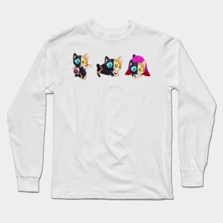 Lucchi the Chimera short tailed kitten 9 Long Sleeve T-Shirt